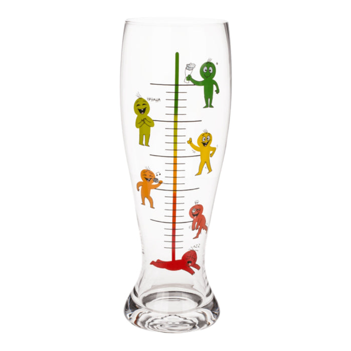 BEER GLASS XXL STAGES OF DRINKING 1300 ML OUT OF THE BLUE