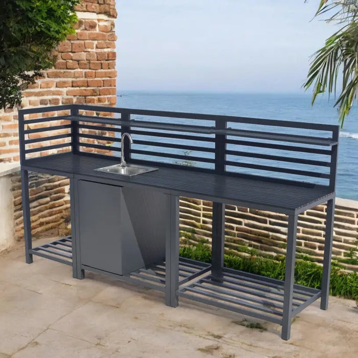 OUTDOOR KITCHEN MODULE MEDIUM HD HD-10736 - Градинска декорация<<<Градински мебели<<<Градина<<<Praktiker