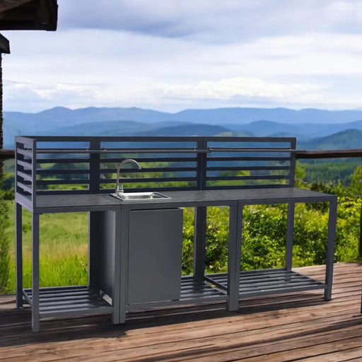 OUTDOOR KITCHEN MODULE MEDIUM HD HD-10736 - Градинска декорация<<<Градински мебели<<<Градина<<<Praktiker