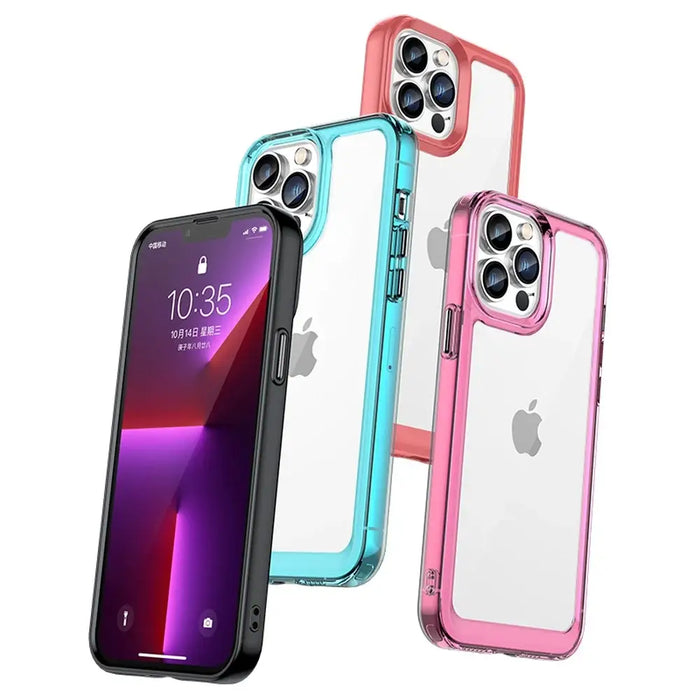 Outer Space Case Case for iPhone 13 Pro Max Hard Cover with Gel Frame Red - Cell phone cases and covers<<<HurtelXML
