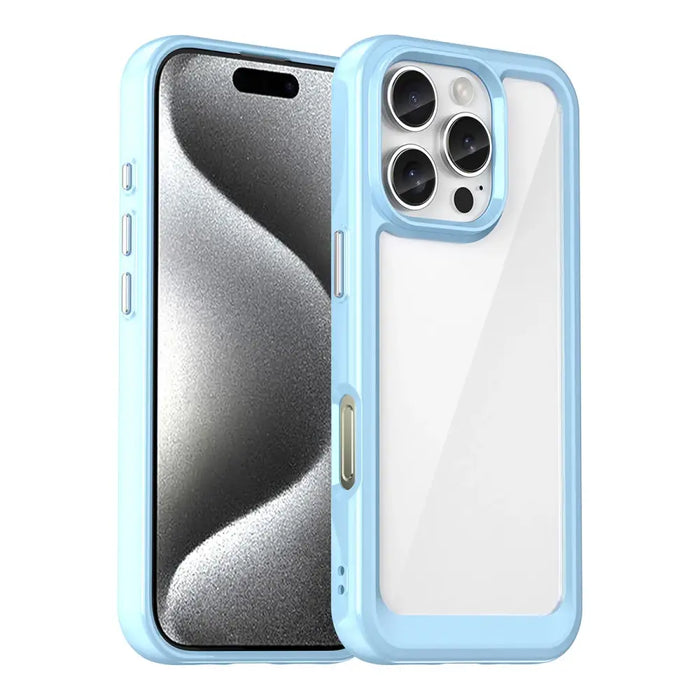 Outer Space Case for iPhone 16e Flexible Frame Cover - Blue - Cell phone cases and covers<<<HurtelXML
