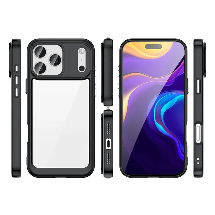 Outer Space Case for iPhone 17 Pro Max - Black Transparent - Cell phone cases and covers<<<HurtelXML