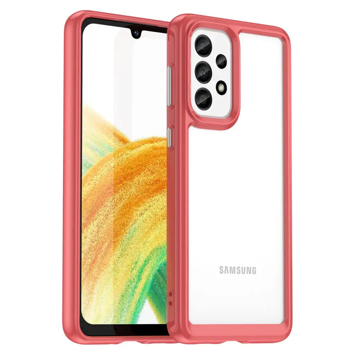 Outer Space Case for Samsung Galaxy A33 5G cover with a flexible frame red - Cell phone cases and covers<<<HurtelXML