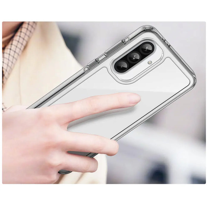 Outer Space Case for Samsung Galaxy A56 Cover with Flexible Frame - Transparent - Cell phone cases