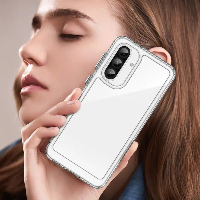 Outer Space Case for Samsung Galaxy A56 Cover with Flexible Frame - Transparent - Cell phone cases