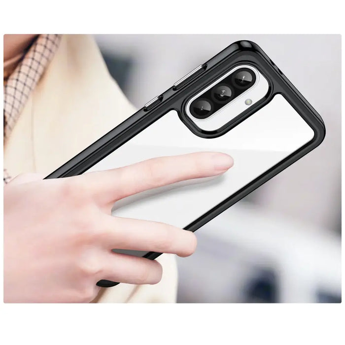 Outer Space Case for Samsung Galaxy A56 Cover with Flexible Frame - Black - Cell phone cases and covers<<<HurtelXML