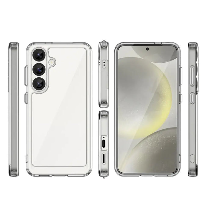 Outer Space Case for Samsung Galaxy S25 Edge Cover with Flexible Frame - Transparent - Cell phone cases