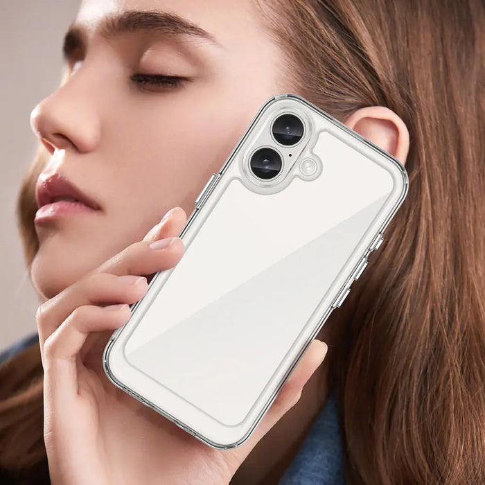 Outer Space Case with Gel Frame for iPhone 16 - Clear - Cell phone cases and covers<<<HurtelXML