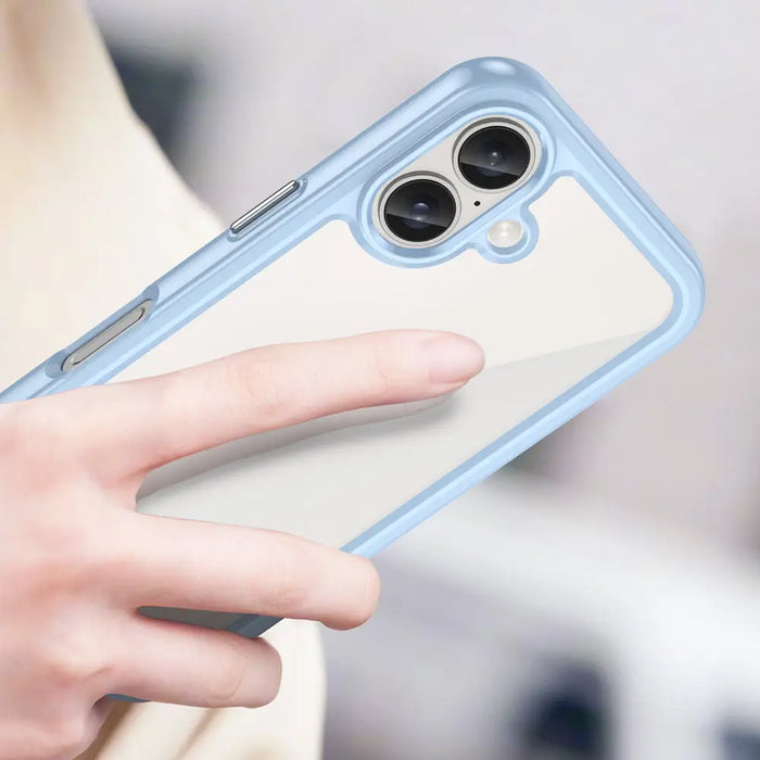 Outer Space Case with Gel Frame for iPhone 16 Plus - Blue - Cell phone cases and covers<<<HurtelXML
