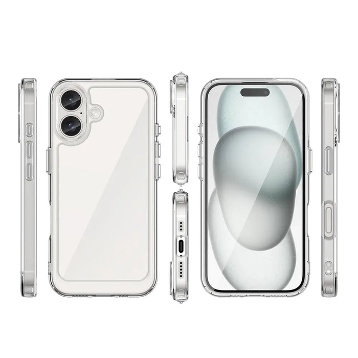 Outer Space Case with Gel Frame for iPhone 16 Plus - Clear - Cell phone cases and covers<<<HurtelXML