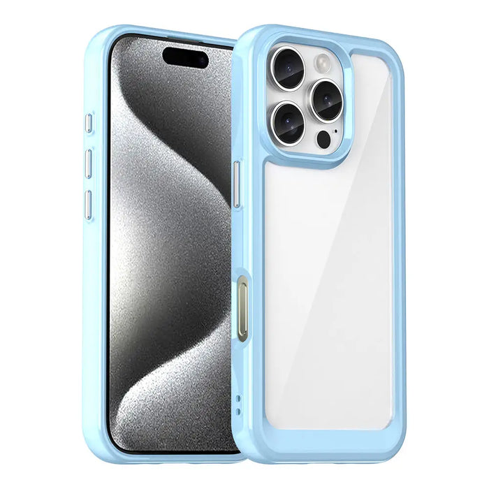 Outer Space Case with Gel Frame for iPhone 16 Pro - Blue - Cell phone cases and covers<<<HurtelXML