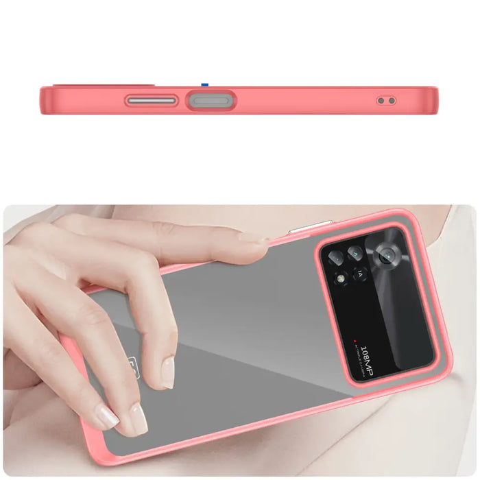 Outer Space Case Xiaomi Poco X4 Pro 5G cover with a flexible frame red - Cell phone cases and covers<<<HurtelXML
