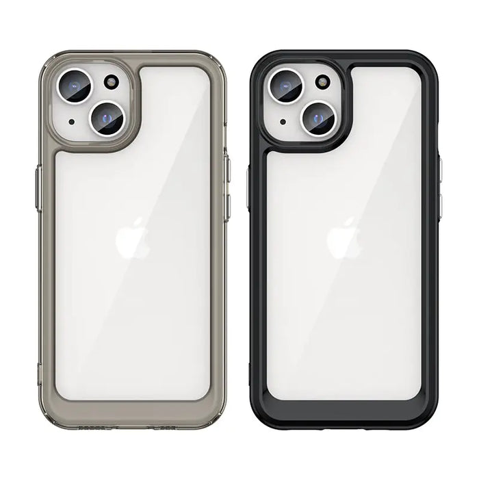 Outer Space reinforced case with flexible frame for iPhone 15 - blue - Cell phone cases and covers<<<HurtelXML