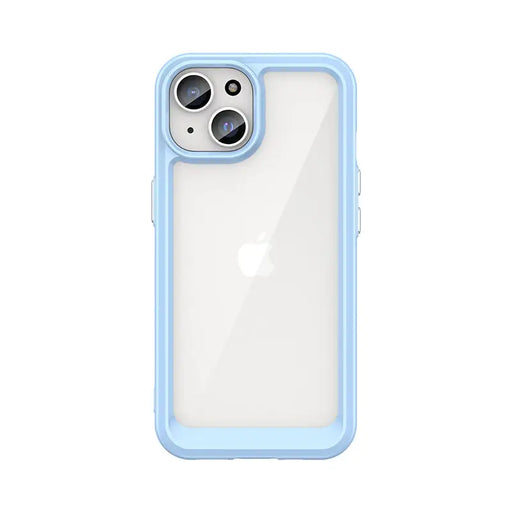 Outer Space reinforced case with flexible frame for iPhone 15 - blue - Cell phone cases and covers<<<HurtelXML