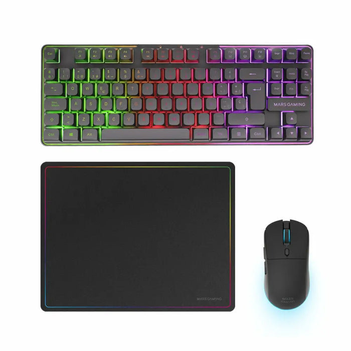 Pack Gaming Mars Gaming MCPWTKLES - Компютър Игри<<<Компютри| Електроника<<<BigBuy&&&Гейминг Мишка и Подложка за