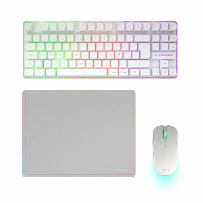 Pack Gaming Mars Gaming MCPWTKLWES - Компютър Игри<<<Компютри| Електроника<<<BigBuy&&&Гейминг Мишка и Подложка за