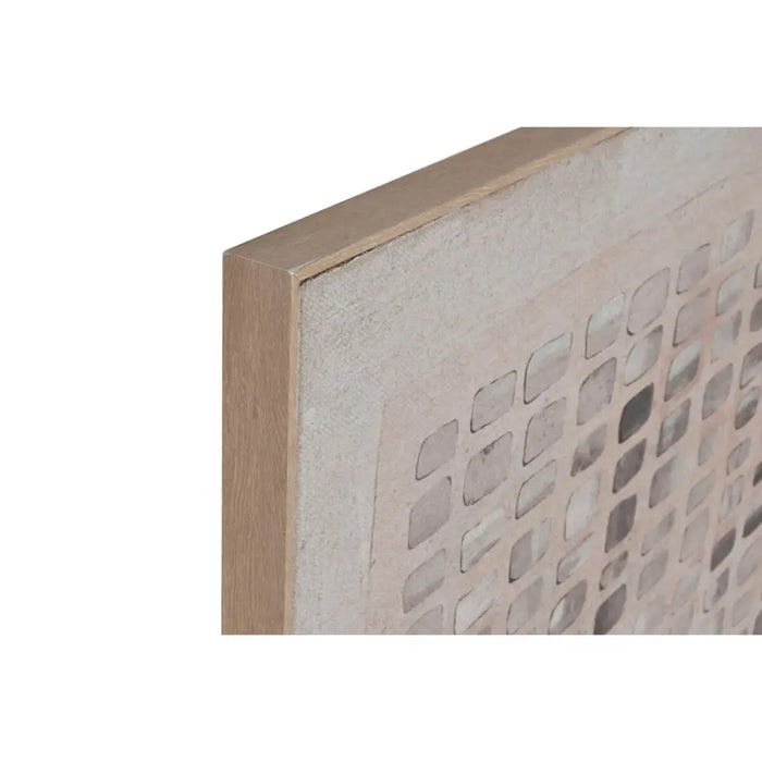 Painting 3D Home ESPRIT Jute polystyrene 100 x 4 x 100 cm - Декорация и Осветление<<<Дом Градина<<<BigBuy&&&Картини и