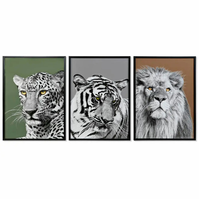 Painting DKD Home Decor Crystal polystyrene 67 x 3 x 93 cm (3 Pieces) - Декорация и Осветление<<<Дом