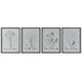 Painting DKD Home Decor Modern Botanical plants 45 x 2,5 x 60 cm (4 Units) - Декорация и Осветление<<<Дом