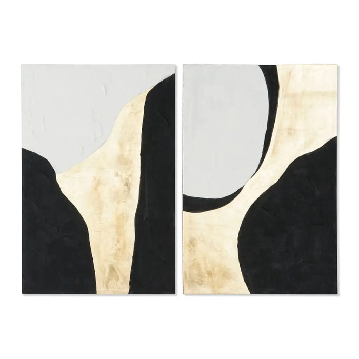 Painting Home ESPRIT Abstract Urban 60 x 3 x 90 cm (2 Units) - Декорация и Осветление<<<Дом Градина<<<BigBuy&&&Картини