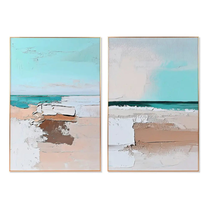 Painting Home ESPRIT Aluminium MDF Wood 80 x 3,5 x 120 cm - Декорация и Осветление<<<Дом Градина<<<BigBuy&&&Картини и