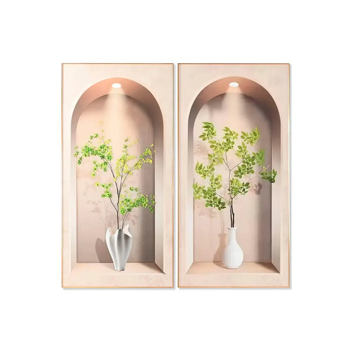 Painting Home ESPRIT Aluminium MDF Wood 80 x 3,5 x 160 cm - Декорация и Осветление<<<Дом Градина<<<BigBuy&&&Картини и