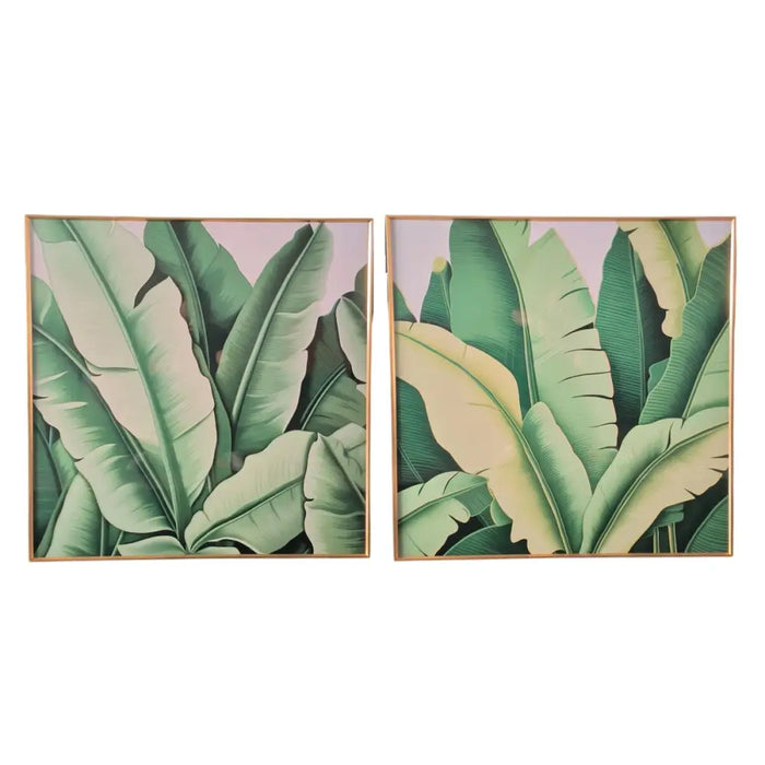 Painting Home ESPRIT Aluminium MDF Wood 80 x 3,5 x 80 cm - Декорация и Осветление<<<Дом Градина<<<BigBuy&&&Картини и