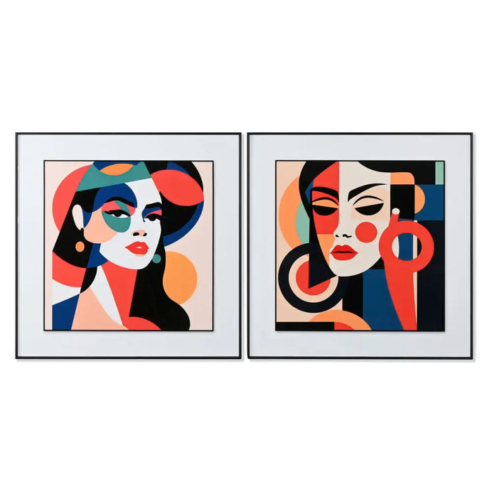 Painting Home ESPRIT Aluminium MDF Wood 80 x 3,5 x 80 cm - Декорация и Осветление<<<Дом Градина<<<BigBuy&&&Картини и