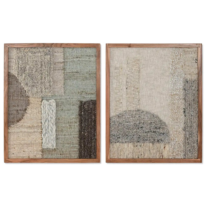 Painting Home ESPRIT Cotton Acacia 60 x 3 x 75 cm - Декорация и Осветление<<<Дом Градина<<<BigBuy&&&Картини и