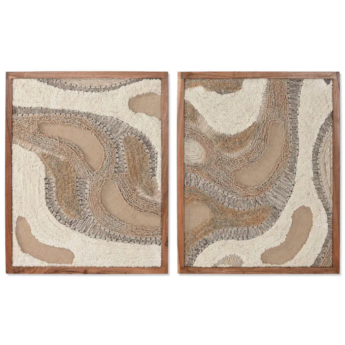 Painting Home ESPRIT Cotton Acacia 60 x 3 x 75 cm - Декорация и Осветление<<<Дом Градина<<<BigBuy&&&Картини и