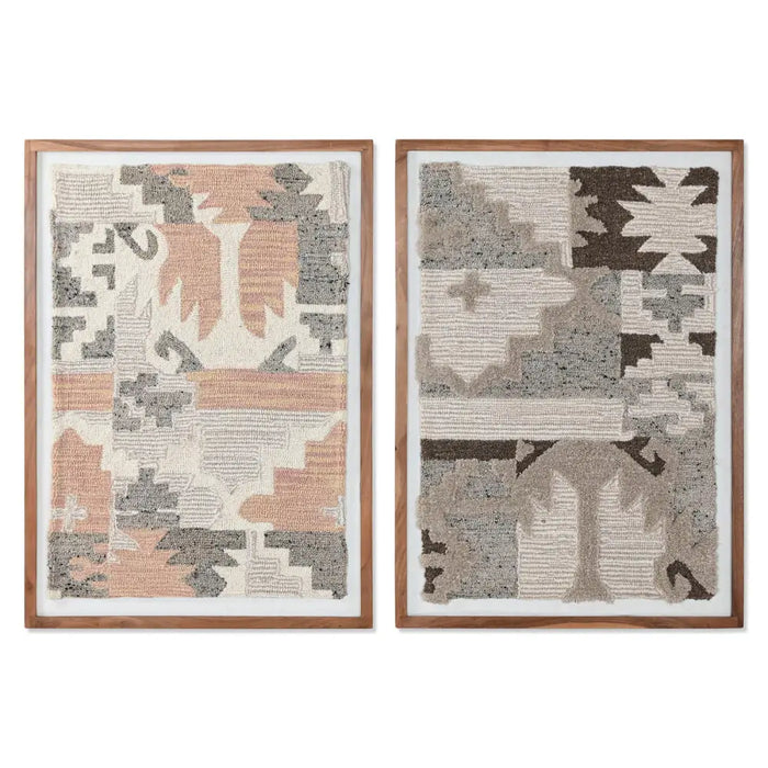 Painting Home ESPRIT Cotton Acacia 75 x 3 x 105 cm - Декорация и Осветление<<<Дом Градина<<<BigBuy&&&Картини и