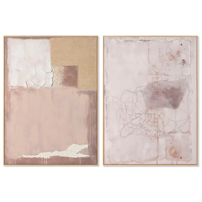 Painting Home ESPRIT Modern 103 x 4 x 143 cm (2 Units) - Декорация и Осветление<<<Дом Градина<<<BigBuy&&&Картини и