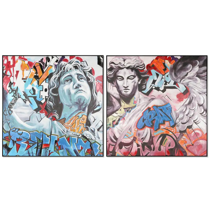 Painting Home ESPRIT Modern 150 x 3,5 x 150 cm (2 Units) - Декорация и Осветление<<<Дом Градина<<<BigBuy&&&Картини и