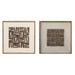 Painting Home ESPRIT Pinewood Recycled Wood 62 x 4 x 62 cm - Декорация и Осветление<<<Дом Градина<<<BigBuy&&&Картини и