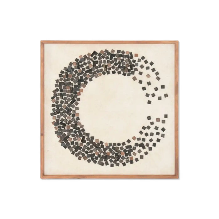 Painting Home ESPRIT Pinewood Recycled Wood 82,5 X 4 X 82,5 CM - Декорация и Осветление<<<Дом