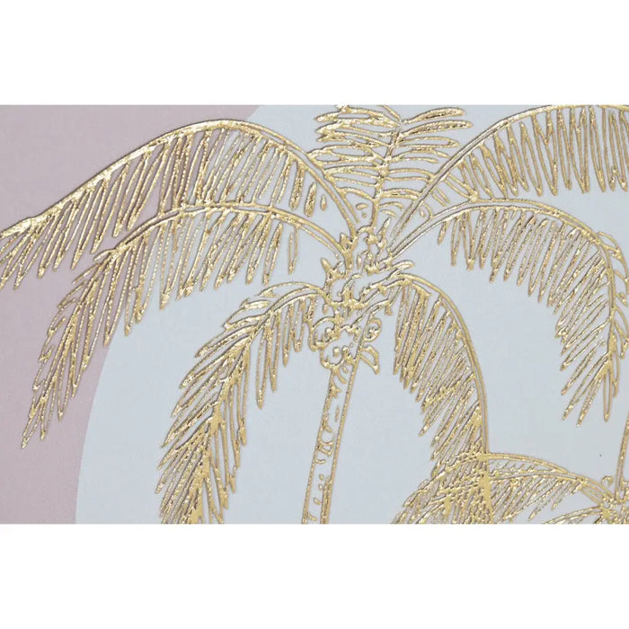 Painting Home ESPRIT White Beige Palms Scandinavian 45 x 2,2 x 60 cm (2 Units) - Декорация и Осветление<<<Дом