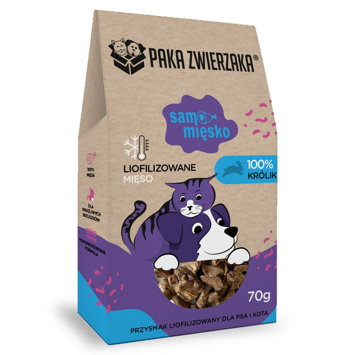 PAKA ZWIERZAKA Samo Mięsko Rabbit - dog treat - 70g