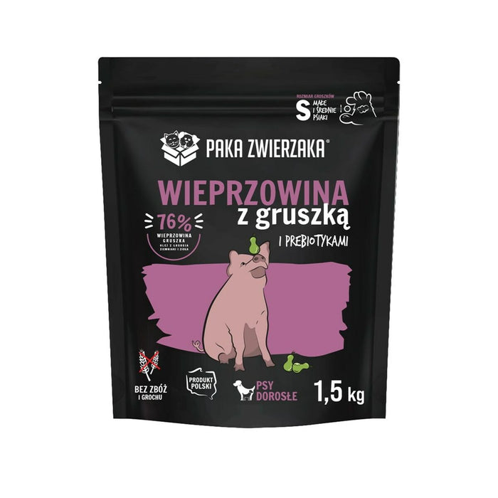 Fodder Paka Zwierzaka Pork with pear S Pig 1,5 Kg