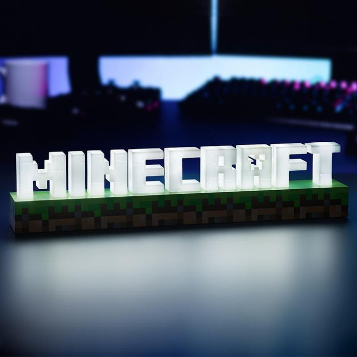 Paladone Minecraft Logo Light Statuette