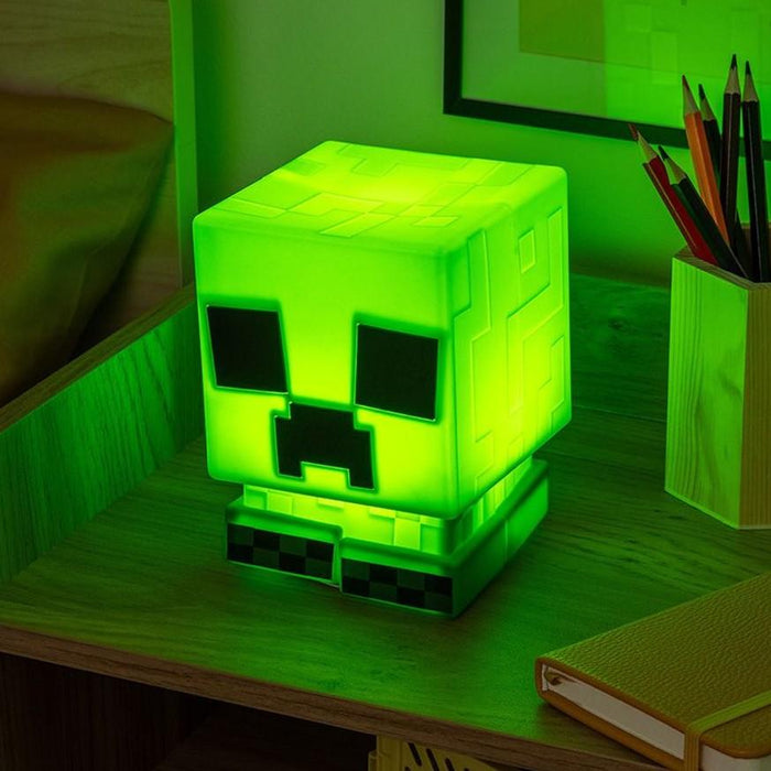 Paladone Lamp: Minecraft - Creeper SquishyGlo Silicone Light Rechargeable, PP14710MCF