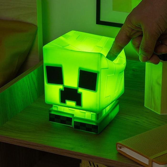 Paladone Lamp: Minecraft - Creeper SquishyGlo Silicone Light Rechargeable, PP14710MCF
