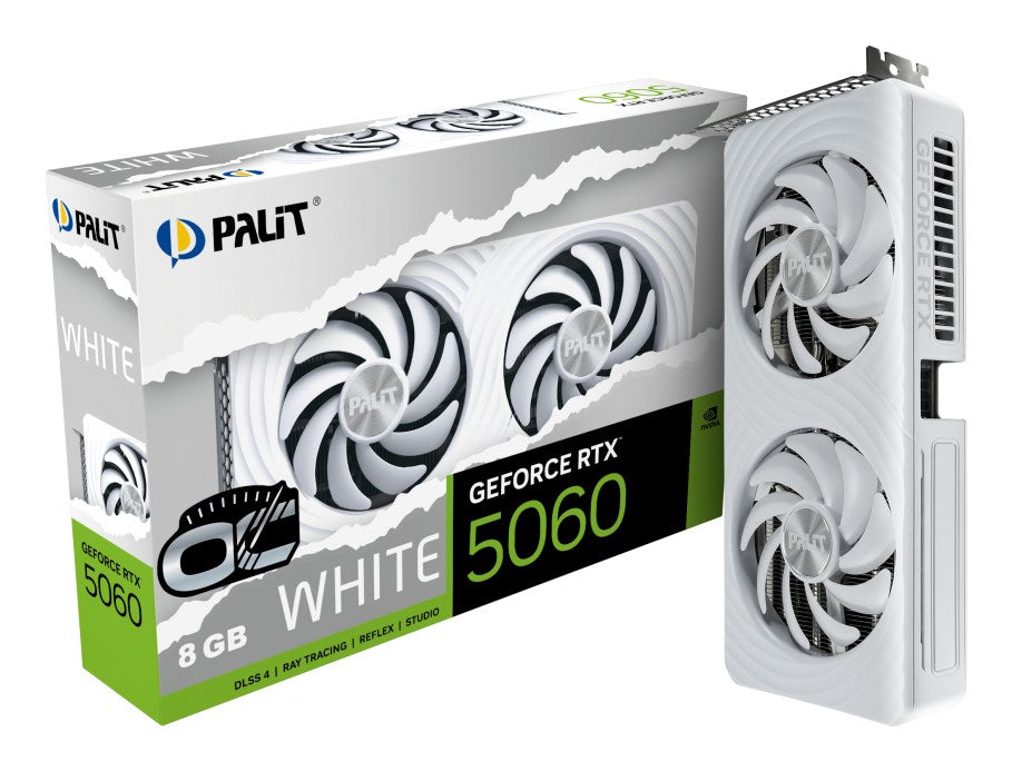 Palit GeForce RTX 5060 White OC NVIDIA 8 GB GDDR7