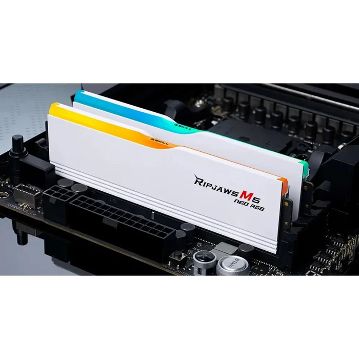 Памет G.SKILL Ripjaws M5 Neo RGB White 32GB(2x16GB) DDR5-6000 - Памети<<<Компютърни