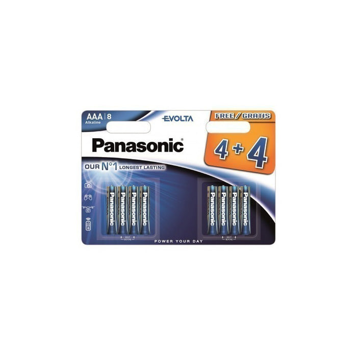 BATTERIES LR03EGE/8BW 4+4F EVOLTA PANASONIC