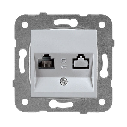 SOCKET COMPUTER RJ45 CAT 5E MECHANISM WITH COVER PANASONIC KARRE PLUS