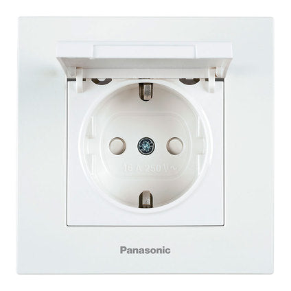 CONTACT WITH COVER WHITE PANASONIC KARRE PLUS
