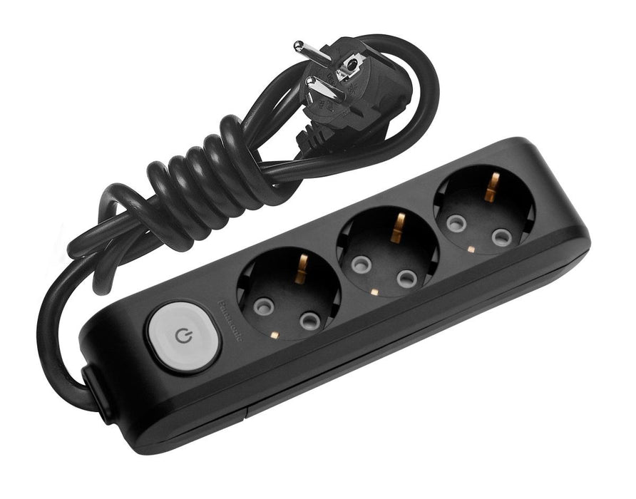 SPLITTER 3 SOCKETS 5M WITH BLACK KEY