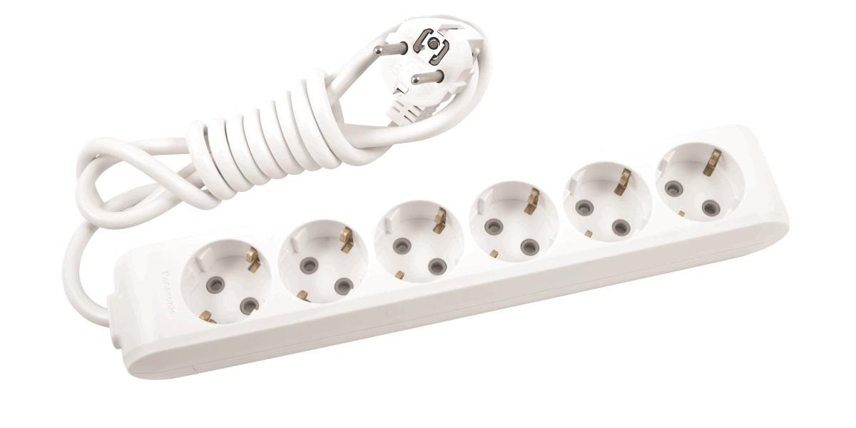 DISTRIBUTOR 6 SOCKETS 1.5M WHITE PANASONIC