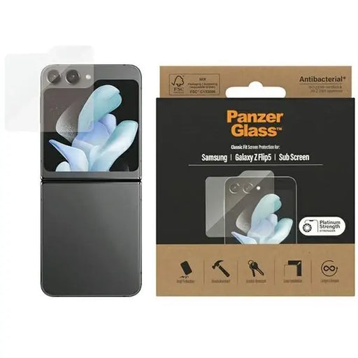 PanzerGlass Classic Fit antibacterial glass for Samsung Galaxy Z Flip 5 - Cell phone tempered glass<<<HurtelXML