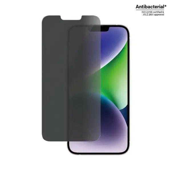 PanzerGlass Classic Fit Privacy Antibacterial Glass for iPhone 14 Plus/13 Pro Max - Cell phone tempered